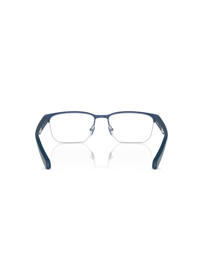 EMPORIO ARMANI Men Rectangular Shape Plastic Eyeglass Frames 3050 - Lens Size: 54 Mm - Matte Blue - Image 3